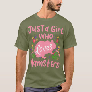 Kids Hamster Just a Girl, die Hamster Lieben Gesch T-Shirt