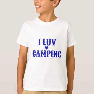 Kids Hanes T - Shirt I Luv Camping