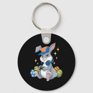 Kids Happy Ostertag Video Game Bunny Eggs Gaming Schlüsselanhänger