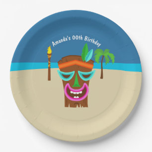 Kids Hawaiian Luau Party Pappteller