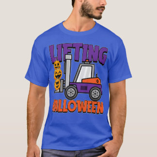 Kids hebt Halloween Kostüm Coolen Gabelstapler Pum T-Shirt