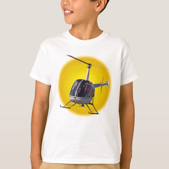 Kid's Helicopter T - Shirt Cool Chopper Kid's Top (Vorderseite)