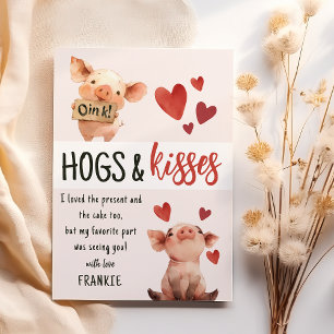 Kids Hogs & Kisses   Geburtstag danke Ihnen Karten