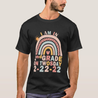 Kids I Am In 2Nd Grade On Twosday Tuesday February T-Shirt