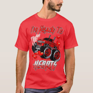 Kids i crush herzen Monster LKW Kleinkind Jungen v T-Shirt