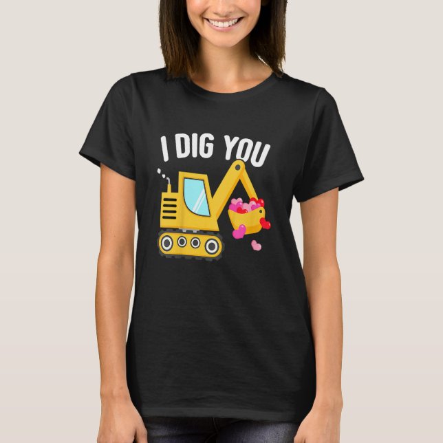 Kids I Dig You Happy Valentines Day Love Heart Tod T-Shirt (Vorderseite)
