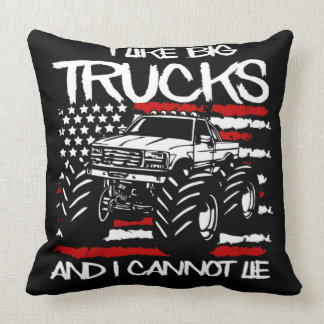 Kids I like big trucks Kissen