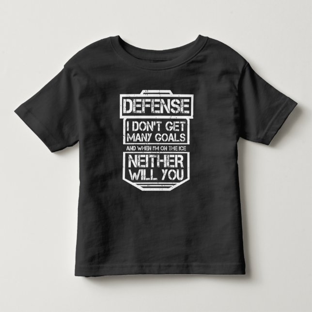Kids Ice Hockey T - Shirt Funny Defenseman Player (Vorderseite)