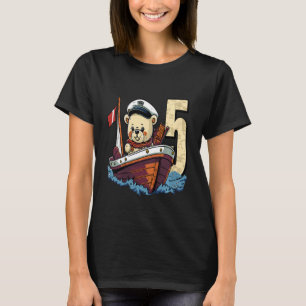 Kids Ich Bin 5 Seebär - Captain Teddy Bear Childre T-Shirt