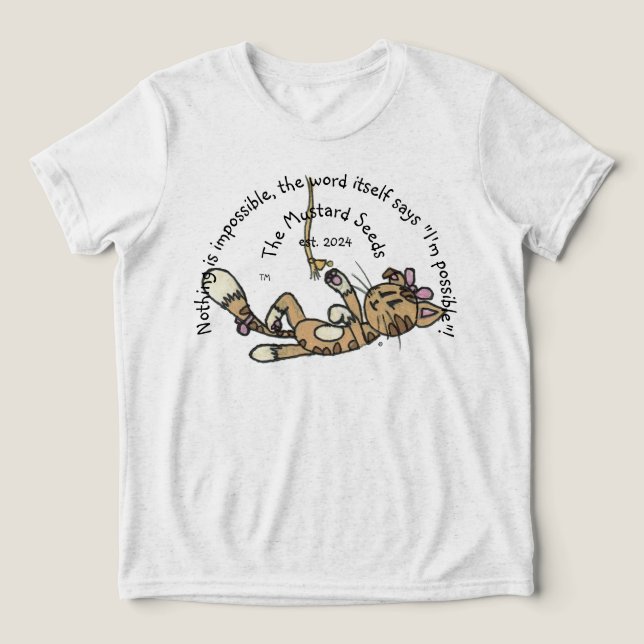 Kid's "I'm Possible" T - Shirt - Fifi the Cat (Design Vorderseite)