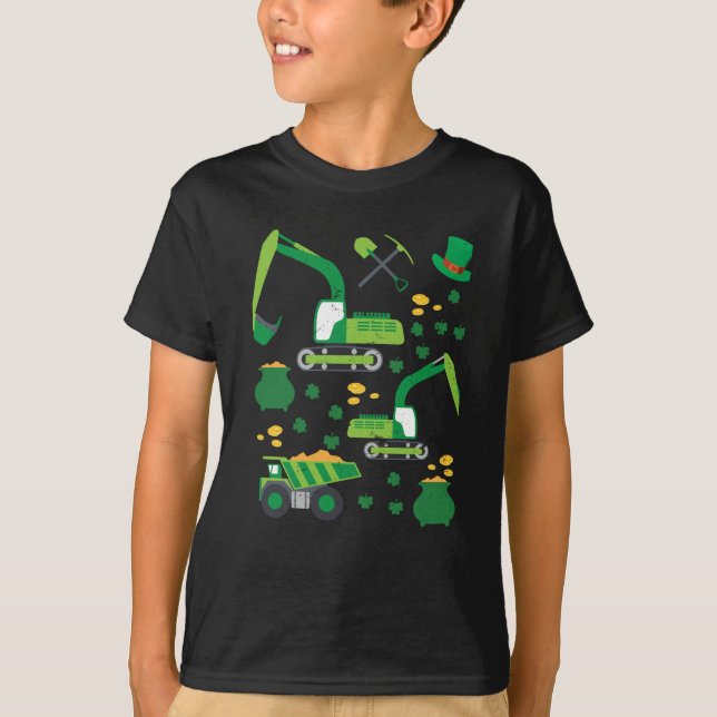 Kids Irish Construction Truck Kleinkind Boys St Pa T-Shirt (Vorderseite)
