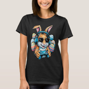 Kids Jungen Frohen Ostertag Hase Ei Videospiel Ki T-Shirt