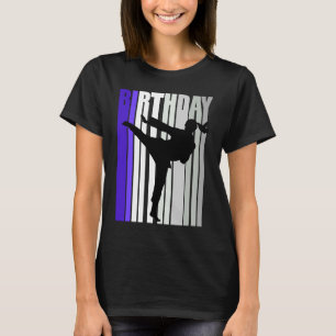 Kids Karate Birthday Sparring Womens Blue Colors B T-Shirt