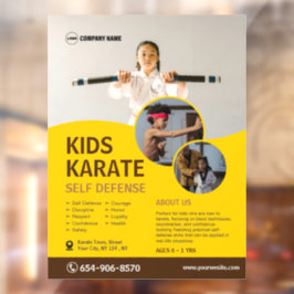 Kid's Karate Class Custom Fensteraufkleber