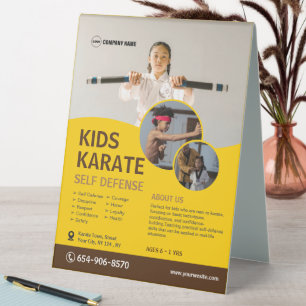 Kid's Karate Class Custom Tischaufsteller