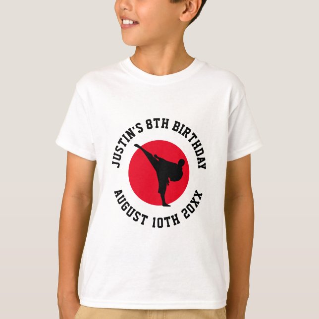 Kid's karate to Shirt for martial arts Birthday (Vorderseite)