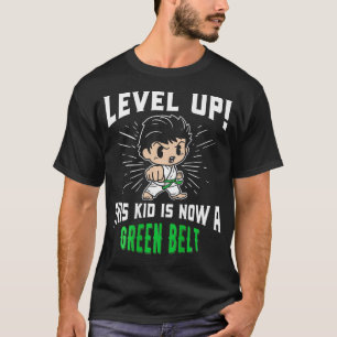 Kids Karate Uniform Green Belt Award Geschenke T-Shirt