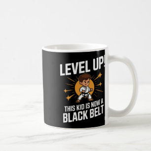 Kids Karate-Uniform Schwarz-Gürtel-Auszeichnung T- Kaffeetasse