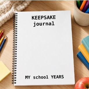Kids Keepake Journal - Gedächtnis im Schuljahr Notizbuch