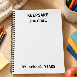 Kids Keepake Journal - Gedächtnis im Schuljahr Notizbuch