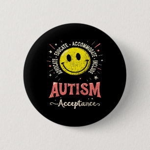 Kids Kids Autismus-Bewusstsein Akzeptanz Lächeln G Button