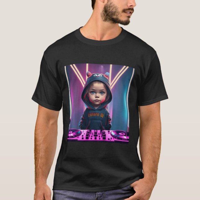 Kids Kids DJ Disc Jockey Fun Children's EDM Christ T-Shirt (Vorderseite)