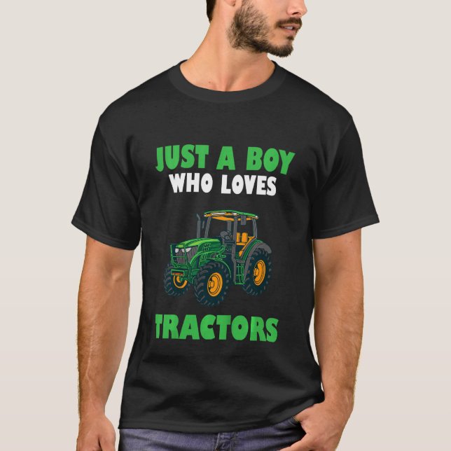 Kids Kids Farm Lifestyle nur ein Junge, der Lieben T-Shirt (Vorderseite)