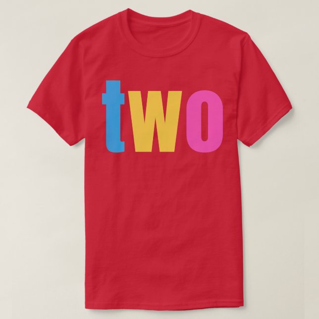 Kids Kids Girl two Year Old 2nd Birthday Toddler 2 T-Shirt (Design vorne)