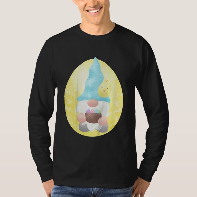 Kids Kids Gnome Osteroutfit Ostern Korb Ei Hu T-Shirt (Vorderseite)
