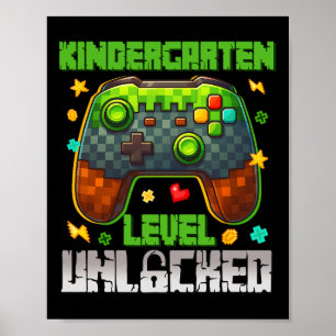 Kids Kindergarten-Stufe freigeschaltet Ck Zur Schu Poster