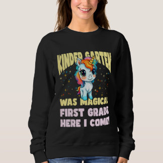 Kids Kindergarten war magischer Abschluss Einhorn  Sweatshirt