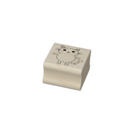 Kids Kitty Cat Niedlich Gummistempel