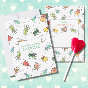 Kids Klassenzimmer Lovebug Valentinstag Mitteilungskarte
