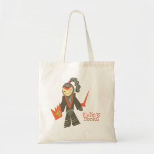 Kids Knight Cartoon Library Sac fourre-tout de liv