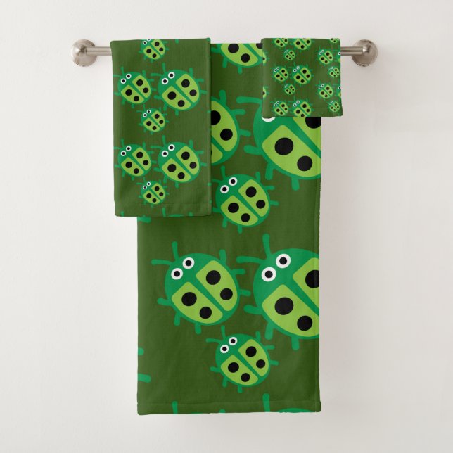 Kids Ladybird Ladybug Badhandtuch Set (Insitu)