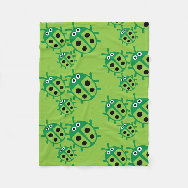 Kids Ladybird Ladybug Fleecedecke (Vorderseite)