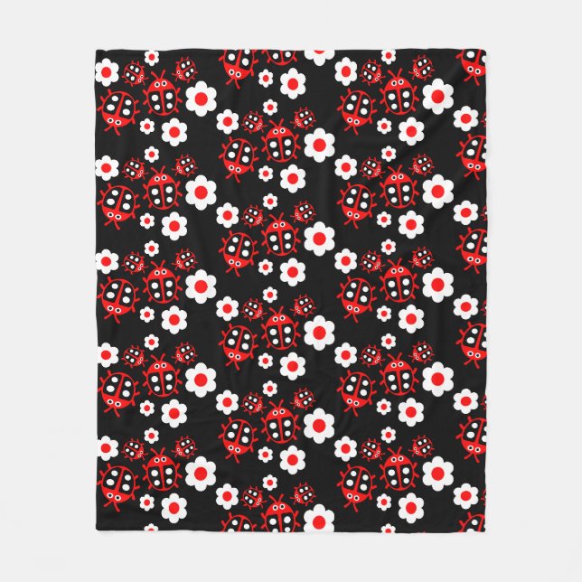 Kids Ladybug Fleecedecke (Vorderseite)