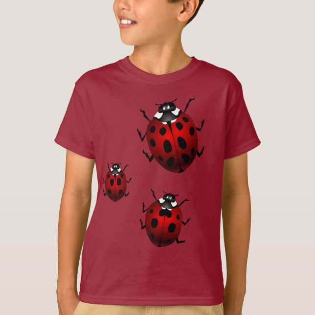 Kid's Ladybug T - Shirt Kid's Niedliche Ladybug-Sh (Vorderseite)