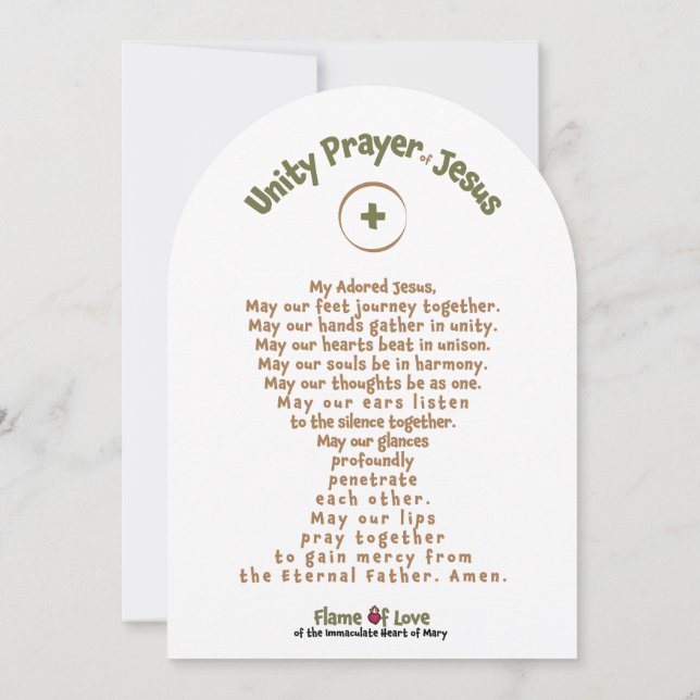 Kids Large (5"x7") FOL Prayer Card Einladung (Rückseite)