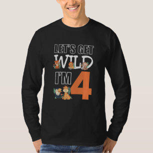Kids Lasse Wild Im 4 Kindergeburtstag Animals Zoo T-Shirt