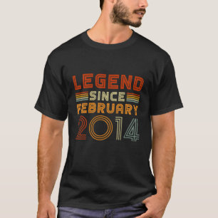 Kids Legende seit Februar 2014 Jungen Mädchen Vint T-Shirt