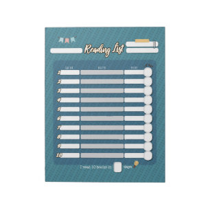 KIDS LESEN LIST Notepad Notizblock