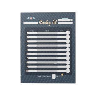 KIDS LESEN LIST Notepad Notizblock
