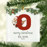 Kids Letter O Monogram Christmas Tree Ornament Aus Metall<br><div class="desc">Geben Sie Ihrem Weihnachtsbaum eine persönliche Touch in dieser Weihnachtszeit mit einem Monogramm Ornament! Mit Santa und einem Rentier, der hinter dem Buchstaben O herbeiguckt, kann dieser Ornament mit einem Sonderfoto, Namen und Jahr personalisiert werden, sowie mit einem beiliegenden Template-Gruß. Machen Sie diesen festlichen Sake zu einem Teil Ihrer traditionellen...</div>