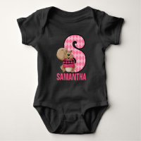 Kids Letter S Monogram Pink Raute Eichhörnchen
