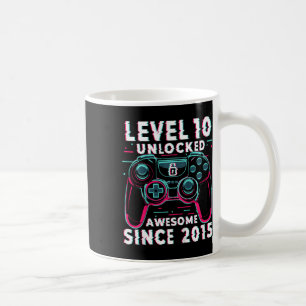 Kids Level 10 freigeschaltet Videospiel 10. Geburt Kaffeetasse