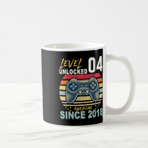 Kids Level 4 freigeschaltet Awesome seit Gamer-Ges Kaffeetasse