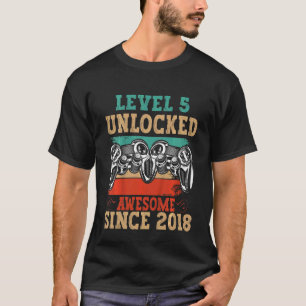 Kids Level 5 freigeschaltet Awesome seit 2018 5. G T-Shirt