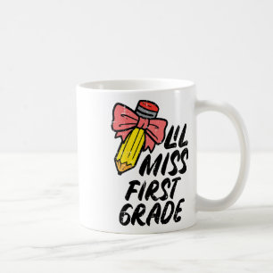 Kids Lil Miss Erste Klasse 1. Überprüfung zum erst Kaffeetasse