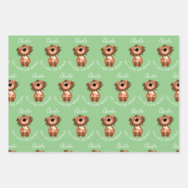 Kids Lion Roar Einige Personalisiert Geschenkpapier Set
